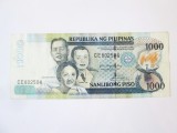 Rara! Filipine 1000 Piso 2010,bancnota din imagini in stare foarte buna