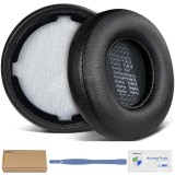 Set 2 bureti pentru casti JBL Live 460NC, 400BT, On-Ear - Negru - Spuma cu memorie - Piele ecologica