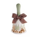 Clopotel Craciun ceramica multicolora II &Oslash; 5 cm x 10 H