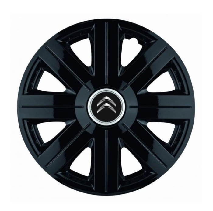 Set 4 Capace Roti pentru Citroen, model Cosmos Black, R16