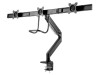 Suport monitor GEMBIRD pentru 3 monitoare 1-6kg, 17-27 inch