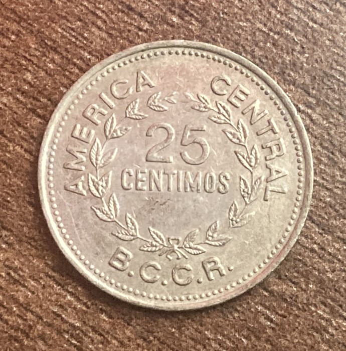 C50 - Moneda foarte veche - Costa Rica - 25 centimos - 1978