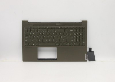 Carcasa superioara cu tastatura palmrest Laptop, Lenovo, Yoga Creator 7-15IMH05 Type 82DS, 5CB0Z31021, 4BLS5TALV10, FALS5001010, Dark Moss, iluminata, foto