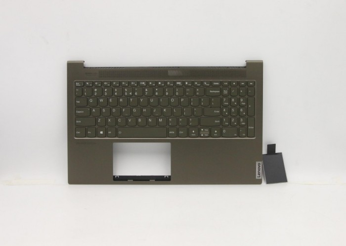Carcasa superioara cu tastatura palmrest Laptop, Lenovo, Yoga Creator 7-15IMH05 Type 82DS, 5CB0Z31021, 4BLS5TALV10, FALS5001010, Dark Moss, iluminata,