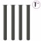 vidaXL Picioare de masă de bar, antracit, 4 buc., 110-112 cm, oțel 4012482
