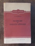 S. Damian - Incercari de analiza literara