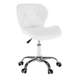 Cumpara ieftin Scaun de birou alb crom Argus 47x56x84 cm