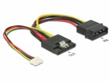 Cablu de alimentare SATA 15 pini la Molex 4 pini + 4 pini pitch 2.0, Delock 85673