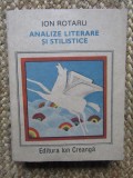 Ion Rotaru - Analize literare si stilistice