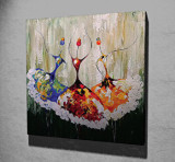 Cumpara ieftin Tablou decorativ pe panza Majestic, 257MJS1311, 45 x 45 cm, Multicolor