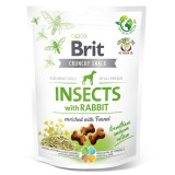 Brit Care Crunchy Cracker, Insecte și Iepure cu Chimen, recompense fară cereale c&acirc;ini, 200g