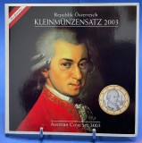 AUSTRIA 2003 - Set monetarie 1 cent-2 euro -folder/ BU, Europa