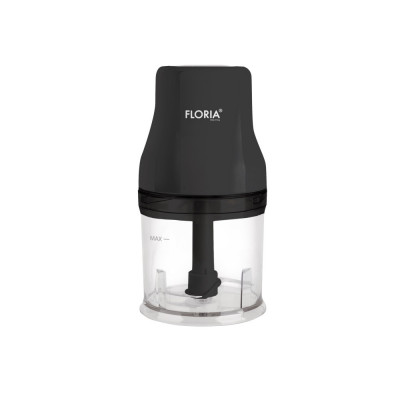 Tocator legume-fructe (chopper) FLORIA ZLN3035, putere 200W, capacitate vas 500 ml, cutit inox, negru foto