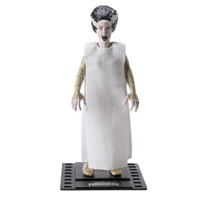 Figurina articulata IdeallStore&amp;reg;, Bride of Frankenstein, editie de colectie, 17 cm, stativ inclus foto