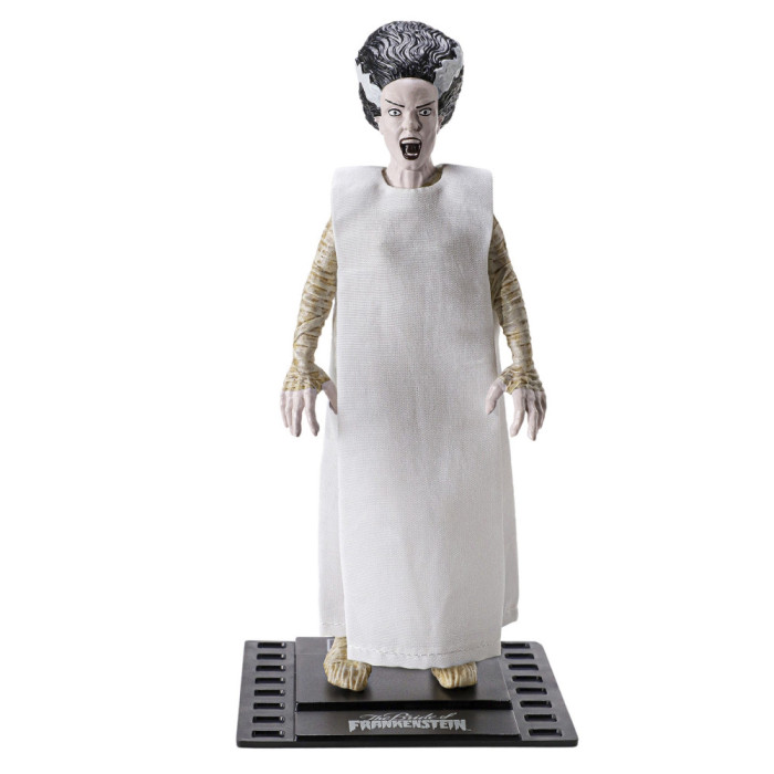 Figurina articulata IdeallStore&reg;, Bride of Frankenstein, editie de colectie, 17 cm, stativ inclus
