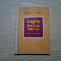 INDREPTAR DE MEDICINA INTERNA - Fl. Marin, C. Popescu -1973, 274 p.
