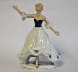 Statueta din portelan Wallendorf - Balerina - Germania anii 1960