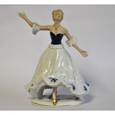 Statueta din portelan Wallendorf - Balerina - Germania anii 1960