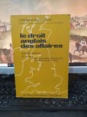CharlesWorth Le droit anglais des affaires, Schmitthoff și Sarre, Paris 1976 076 foto