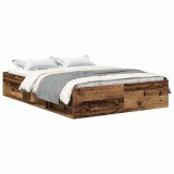 Cumpara ieftin Cadru de pat fara saltea Lemn vechi 120x200cm Lemn prelucrat