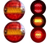 Cumpara ieftin Set 6 lampi led rotunde pentru camion/remorca 12v-24v