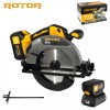 Fierastrau circular pe acumulator ROTOR RSC21, 21V/ 3Ah, 1000 W, 4300 rot/min, Brushless