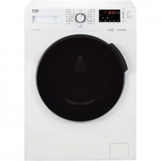 Masina de spalat rufe Slim Beko WUE7612XST, 7 kg, 1200 RPM, Clasa D, SteamCure, Drum Clean SteamCure, Motor ProSmart Inverter, Alb