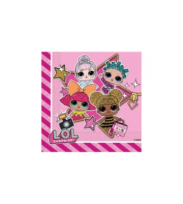 Set 20 servetele party LOL SURPRISE 33 x 33 cm foto