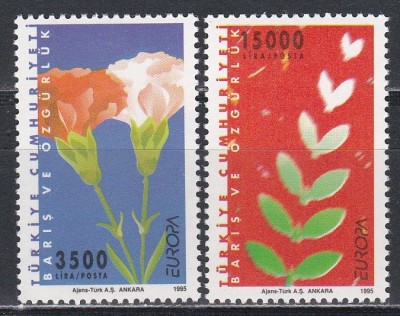 Turcia 1995 - EUROPA - Pace și Libertate, MNH foto