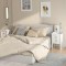 vidaXL Noptiere, 2 buc., alb, 40x35x61,5 cm, lemn masiv de pin 813692