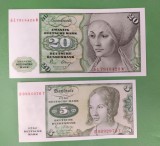 20 5 Marci Germane Deutsche Mark Bancnote UNC Necirculate &Icirc;n Stare Perfecta Din 1977 și 1980 Vedeți Descrierea Prețuri &Icirc;ncep&acirc;nd de la 60 lei