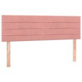 Cumpara ieftin Tablii de pat, roz, 144x5x78/88 cm, catifea