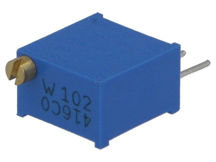 Rezistor trimer multitura 1k&Omega; THT &plusmn;10%