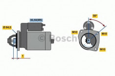 Starter DACIA DUSTER Caroserie (2011 - 2016) BOSCH 0 986 022 810 foto