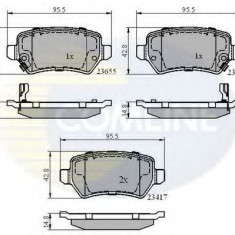 Set placute frana,frana disc OPEL ASTRA H GTC (L08) (2005 - 2016) COMLINE CBP31551