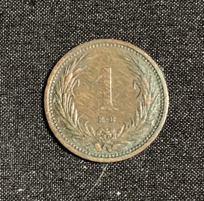 Moneda 1 kreuzer 1901 Ungaria foto