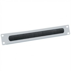 Panou cabluri cu perii ghidaj 19&quot; 2U RAL7035 Gri deschis, Value 26.99.0314