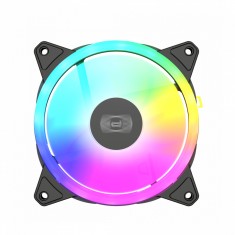 SET 3 VENTILATOARE PCCOOLER, 120mm, 500 - 1800 RPM, LED ARGB, conector 4 pin, &amp;quot;F3 T120ARGB 3 IN 1 BK&amp;quot; foto