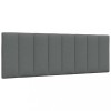 VidaXL Pernă pentru tăblie de pat, gri &icirc;nchis, 140 cm, material textil 4019164