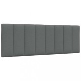 VidaXL Pernă pentru tăblie de pat, gri &icirc;nchis, 120 cm, material textil