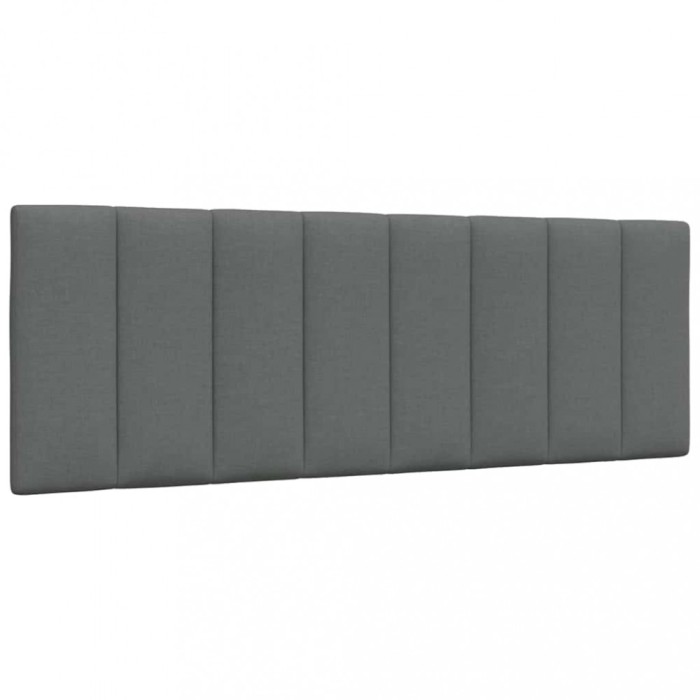 vidaXL Pernă pentru tăblie de pat, gri &icirc;nchis, 120 cm, material textil 4019157