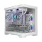 Carcasa 1stplayer uv5 cube tower argb alb tempered glass sloturi expansiune 4 drive bays: 1x3.5hdd