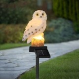 Lampa Solară cu Bufniță: Decorațiune Eco-Friendly cu Lumină Caldă, CMCLASS