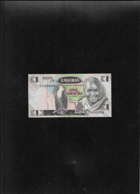 Rar! Zambia 1 kwacha 1980(88) seria050608 foto