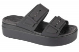 Papuci flip-flop Crocs Brooklyn Low Wedge Sandal 207431-001 negru