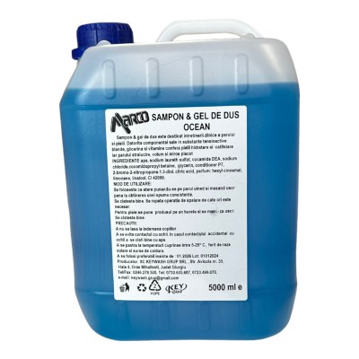 Gel de dus si sampon 2in1, Marco, 5 L, Ocean foto