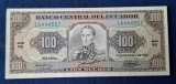 100 Sucres anul 1992 - Bancnota veche Ecuador - SUPERBA