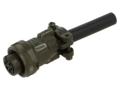 Conector circular mamă pe cablu foto
