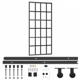 Cumpara ieftin Usa glisanta cu set feronerie, 90x205 cm, sticla ESG/aluminiu
