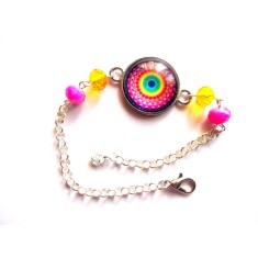 bratara sticla cu mandala 42739